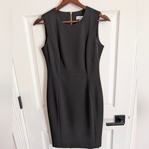 Calvin Klein Elegant Black Midi Dress